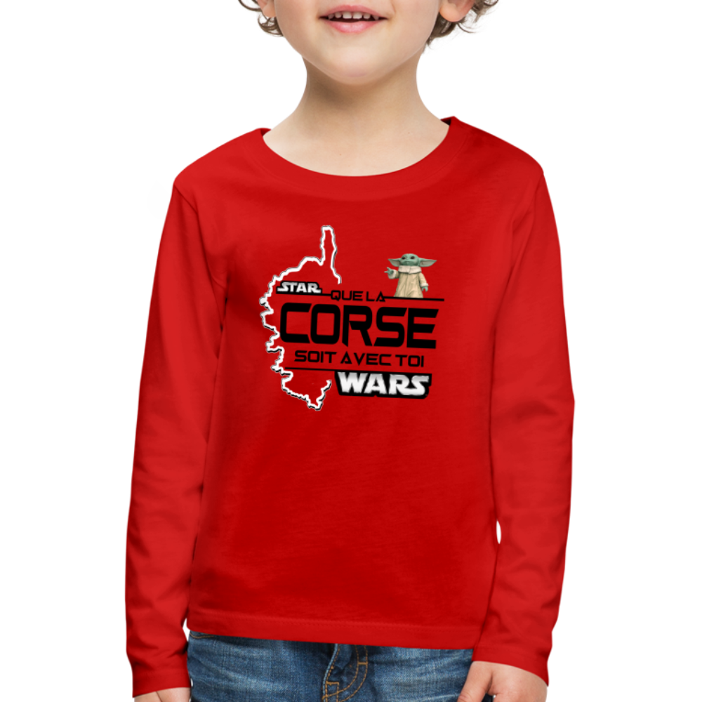 T-shirt ML Enfant Que la Corse Soit Avec Toi - Ochju Ochju rouge / 98/104 (2 ans) SPOD T-shirt manches longues Premium Enfant T-shirt ML Enfant Que la Corse Soit Avec Toi