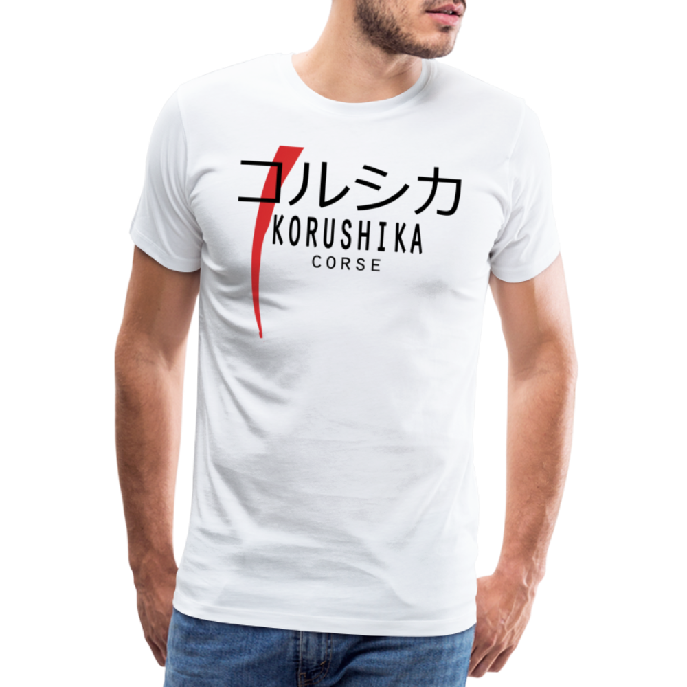 T-shirt Premium Homme Korushika (Corse en Japonnais) - Ochju Ochju blanc / S SPOD T-shirt Premium Homme T-shirt Premium Homme Korushika (Corse en Japonnais)