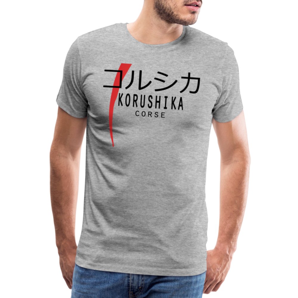 T-shirt Premium Homme Korushika (Corse en Japonnais) - Ochju Ochju gris chiné / S SPOD T-shirt Premium Homme T-shirt Premium Homme Korushika (Corse en Japonnais)