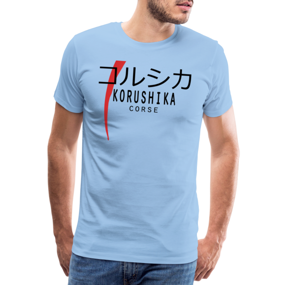 T-shirt Premium Homme Korushika (Corse en Japonnais) - Ochju Ochju ciel / S SPOD T-shirt Premium Homme T-shirt Premium Homme Korushika (Corse en Japonnais)