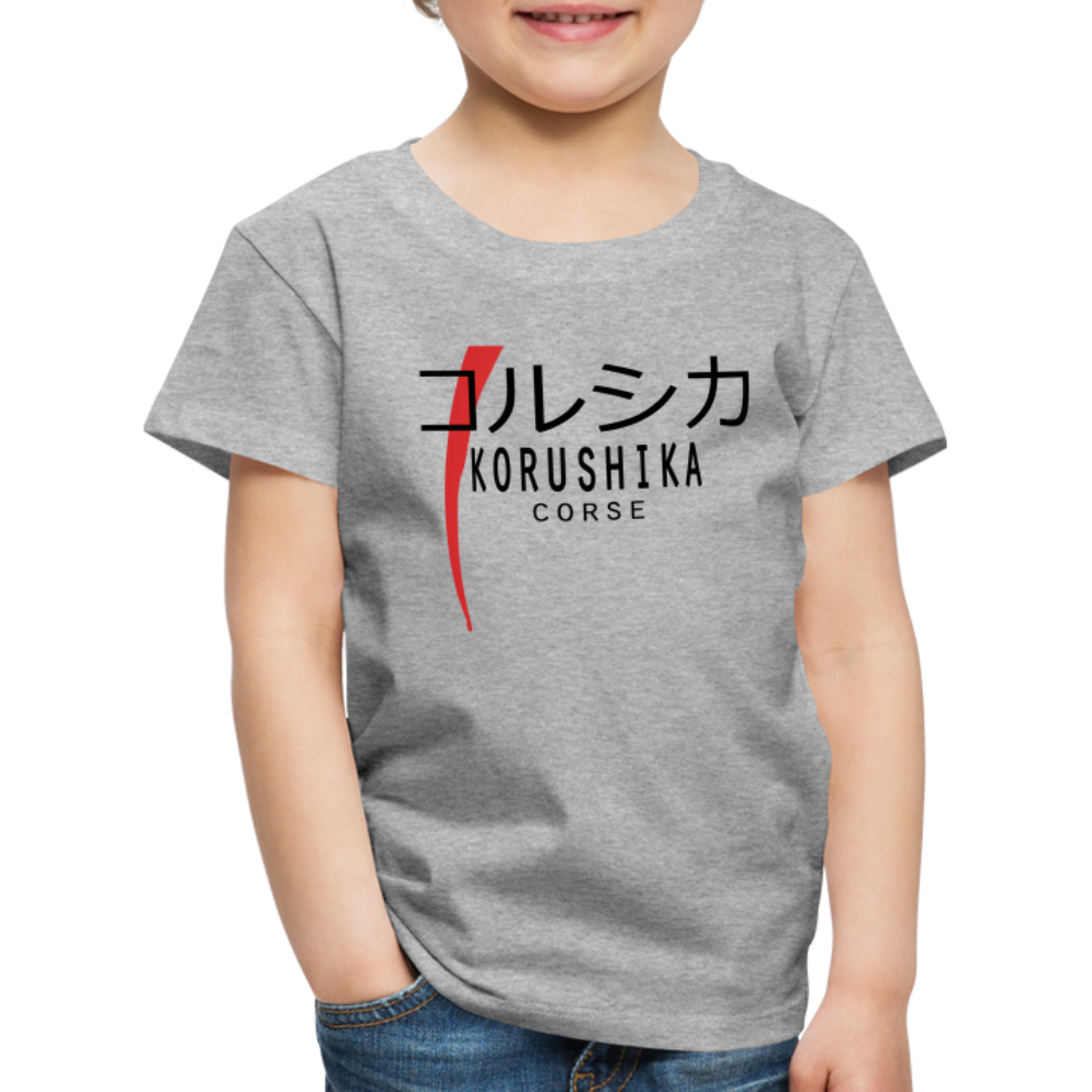 T-shirt Premium Enfant Korushika (Corse en Japonais) - Ochju Ochju gris chiné / 98/104 (2 ans) SPOD T-shirt Premium Enfant T-shirt Premium Enfant Korushika (Corse en Japonais)