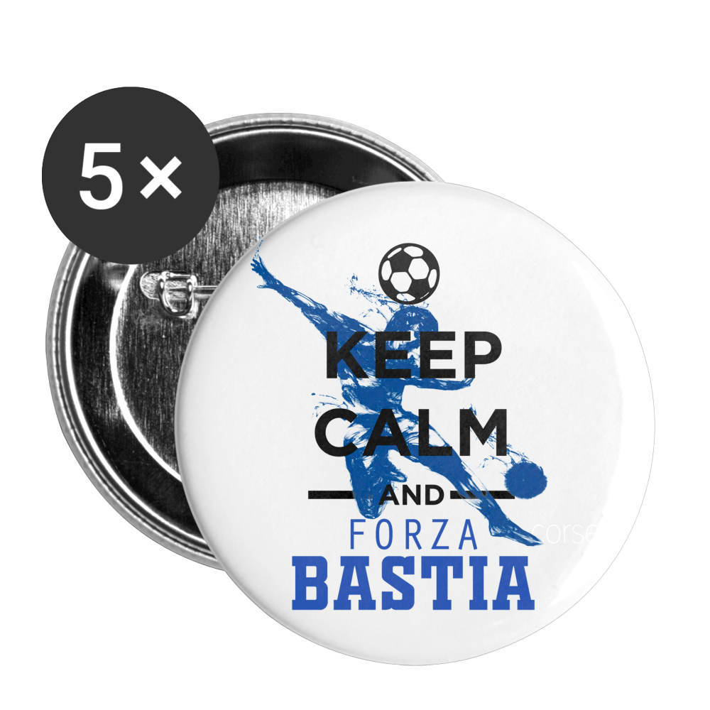Lot de 5 badges (32 mm) Keep Calm and Forza Bastia - Ochju Ochju taille unique SPOD Lot de 5 moyens badges (32 mm) Lot de 5 badges (32 mm) Keep Calm and Forza Bastia
