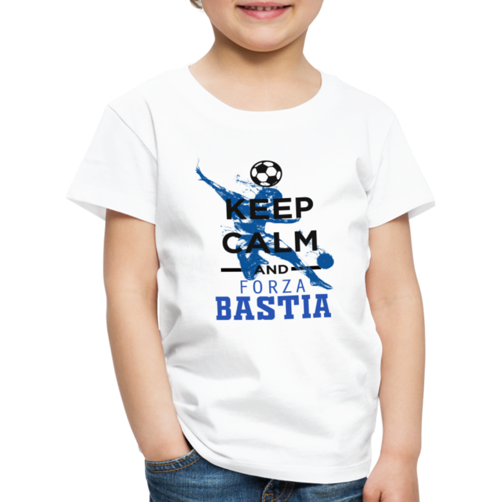 T-shirt Premium Enfant Keep Calm and Forza Bastia - Ochju Ochju blanc / 98/104 (2 ans) SPOD T-shirt Premium Enfant T-shirt Premium Enfant Keep Calm and Forza Bastia