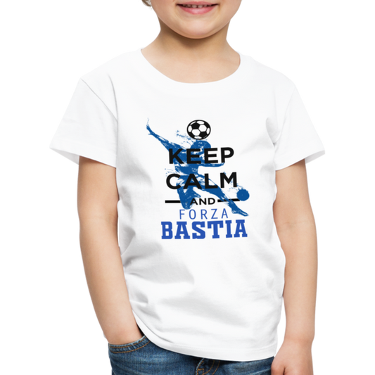 T-shirt Premium Enfant Keep Calm and Forza Bastia - Ochju Ochju blanc / 98/104 (2 ans) SPOD T-shirt Premium Enfant T-shirt Premium Enfant Keep Calm and Forza Bastia