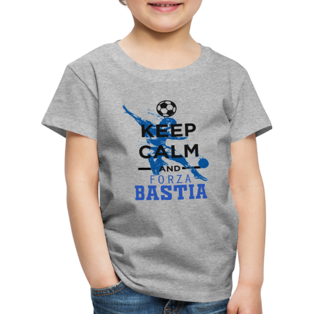 T-shirt Premium Enfant Keep Calm and Forza Bastia - Ochju Ochju gris chiné / 98/104 (2 ans) SPOD T-shirt Premium Enfant T-shirt Premium Enfant Keep Calm and Forza Bastia
