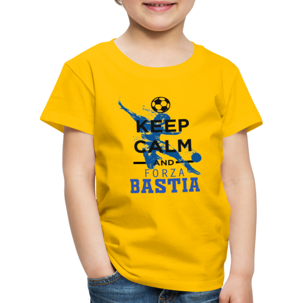 T-shirt Premium Enfant Keep Calm and Forza Bastia - Ochju Ochju jaune soleil / 98/104 (2 ans) SPOD T-shirt Premium Enfant T-shirt Premium Enfant Keep Calm and Forza Bastia