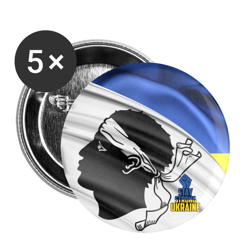 Lot de 5 badges (32 mm) Stay Strong Ukraine - Ochju Ochju taille unique SPOD Lot de 5 moyens badges (32 mm) Lot de 5 badges (32 mm) Stay Strong Ukraine