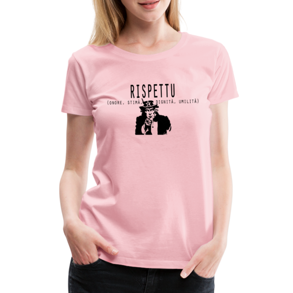 T-shirt Premium Femme Rispettu - Ochju Ochju rose liberty / S SPOD T-shirt Premium Femme T-shirt Premium Femme Rispettu