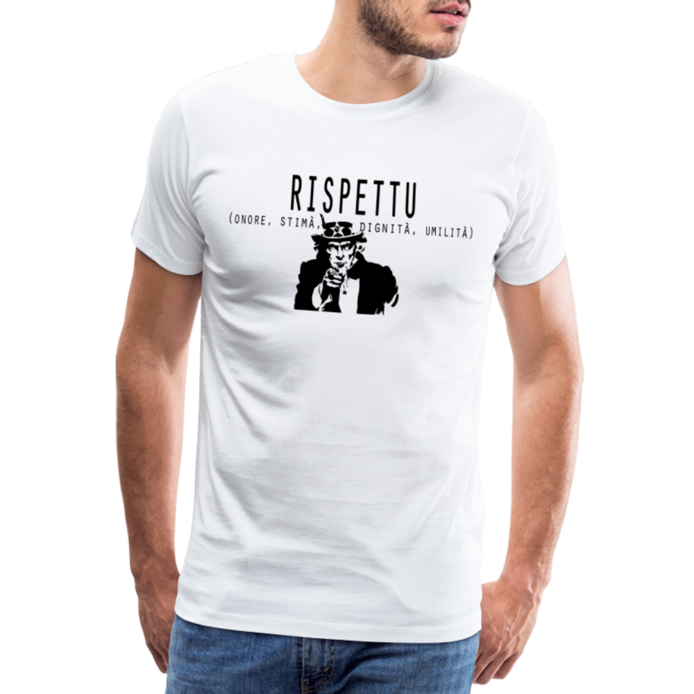 T-shirt Premium Homme Rispettu - Ochju Ochju blanc / S SPOD T-shirt Premium Homme T-shirt Premium Homme Rispettu