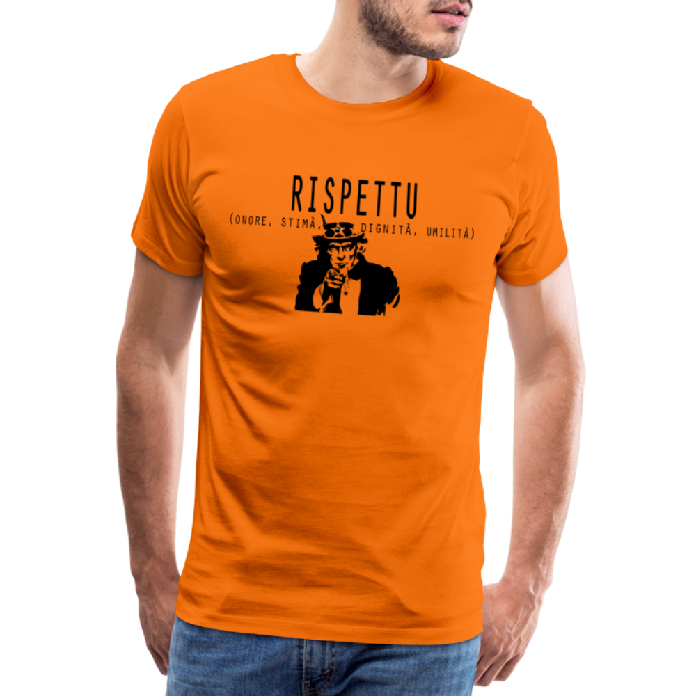 T-shirt Premium Homme Rispettu - Ochju Ochju orange / S SPOD T-shirt Premium Homme T-shirt Premium Homme Rispettu