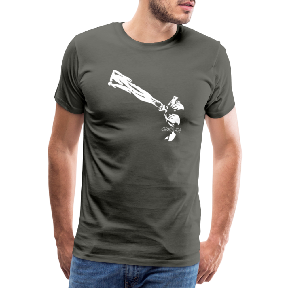 T-shirt Premium Homme Bandeau Corse - Ochju Ochju asphalte / S SPOD T-shirt Premium Homme T-shirt Premium Homme Bandeau Corse