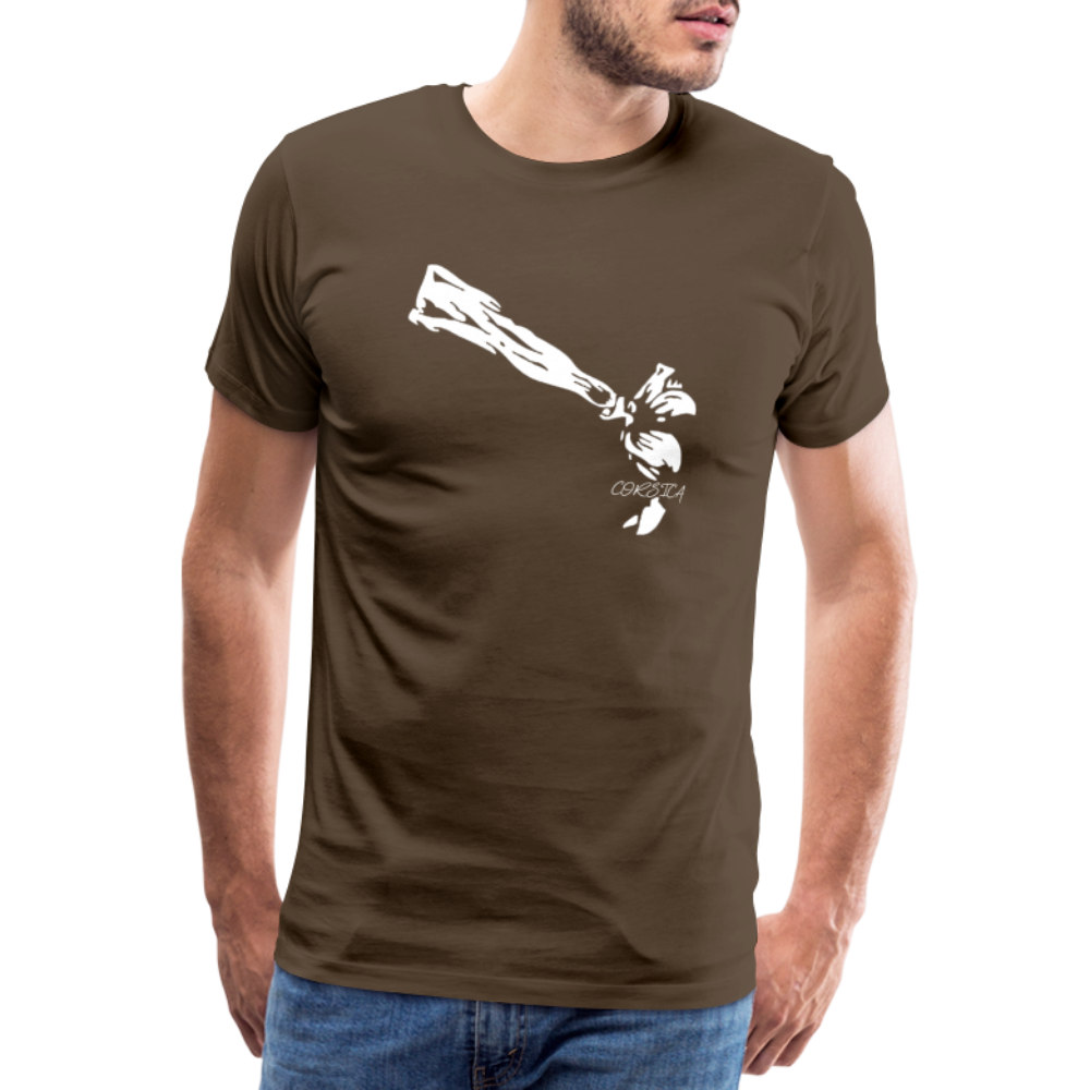 T-shirt Premium Homme Bandeau Corse - Ochju Ochju marron bistre / S SPOD T-shirt Premium Homme T-shirt Premium Homme Bandeau Corse