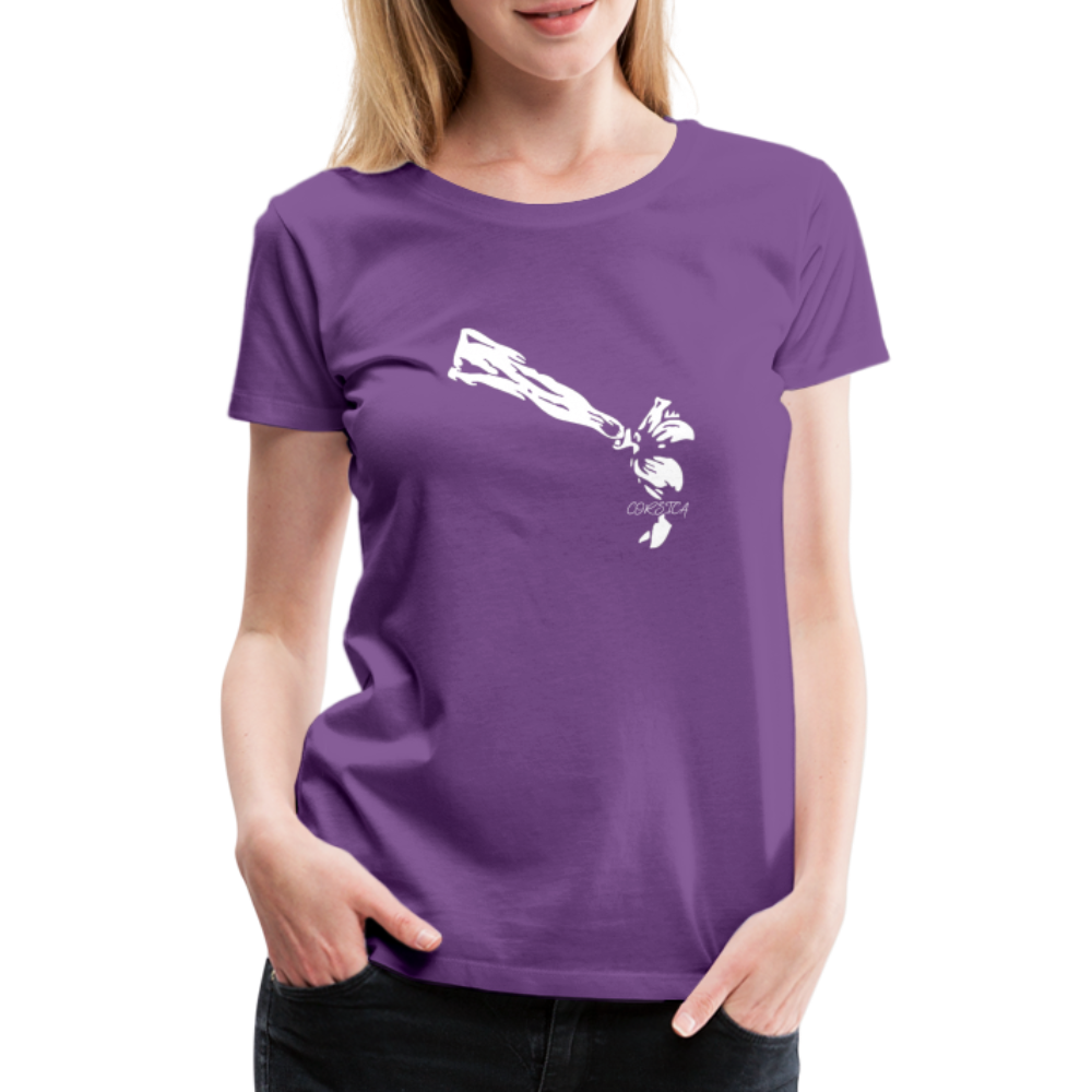T-shirt Premium Femme Bandeau Corse - Ochju Ochju violet / S SPOD T-shirt Premium Femme T-shirt Premium Femme Bandeau Corse