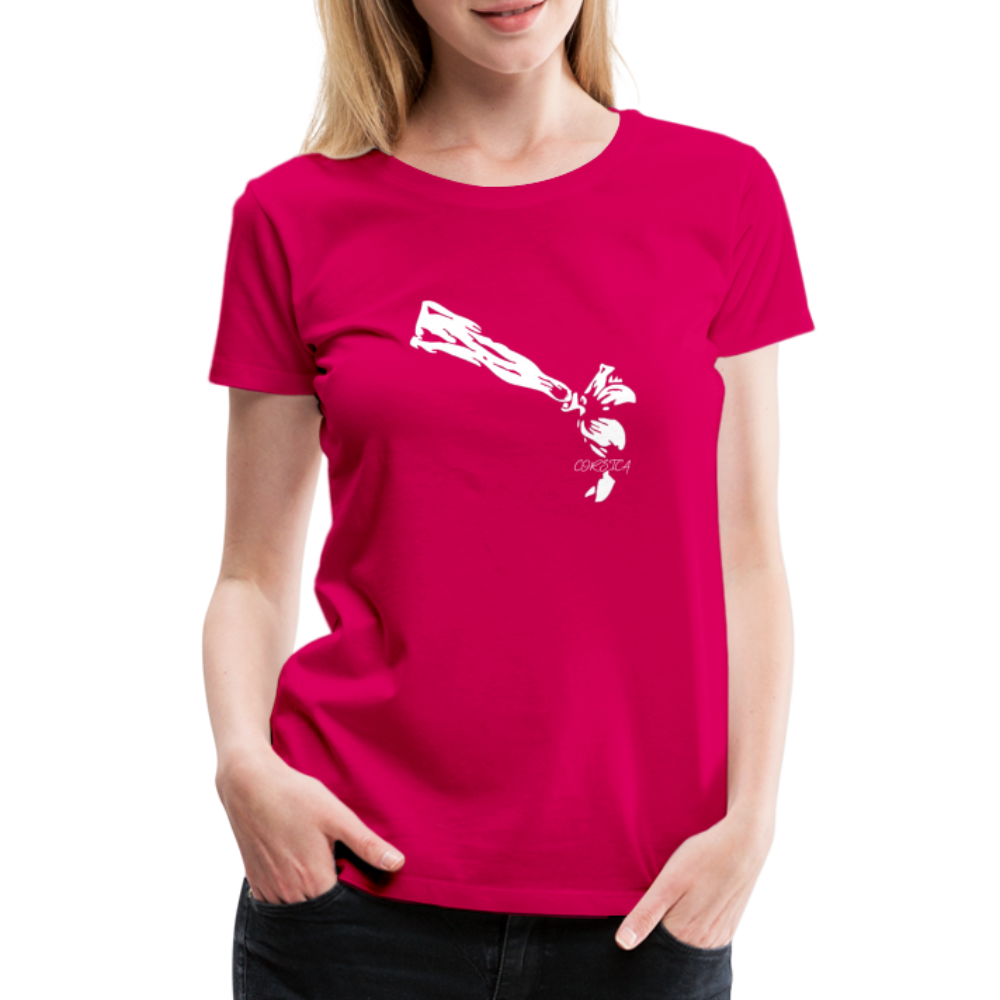 T-shirt Premium Femme Bandeau Corse - Ochju Ochju rubis / S SPOD T-shirt Premium Femme T-shirt Premium Femme Bandeau Corse