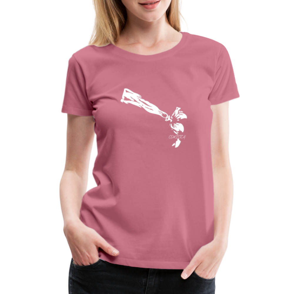 T-shirt Premium Femme Bandeau Corse - Ochju Ochju mauve / S SPOD T-shirt Premium Femme T-shirt Premium Femme Bandeau Corse