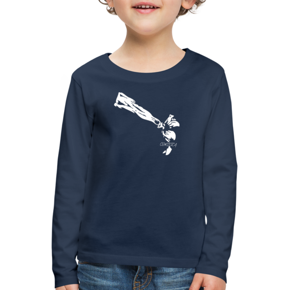 T-shirt ML Premium Enfant Bandeau Corse - Ochju Ochju bleu marine / 98/104 (2 ans) SPOD T-shirt manches longues Premium Enfant T-shirt ML Premium Enfant Bandeau Corse