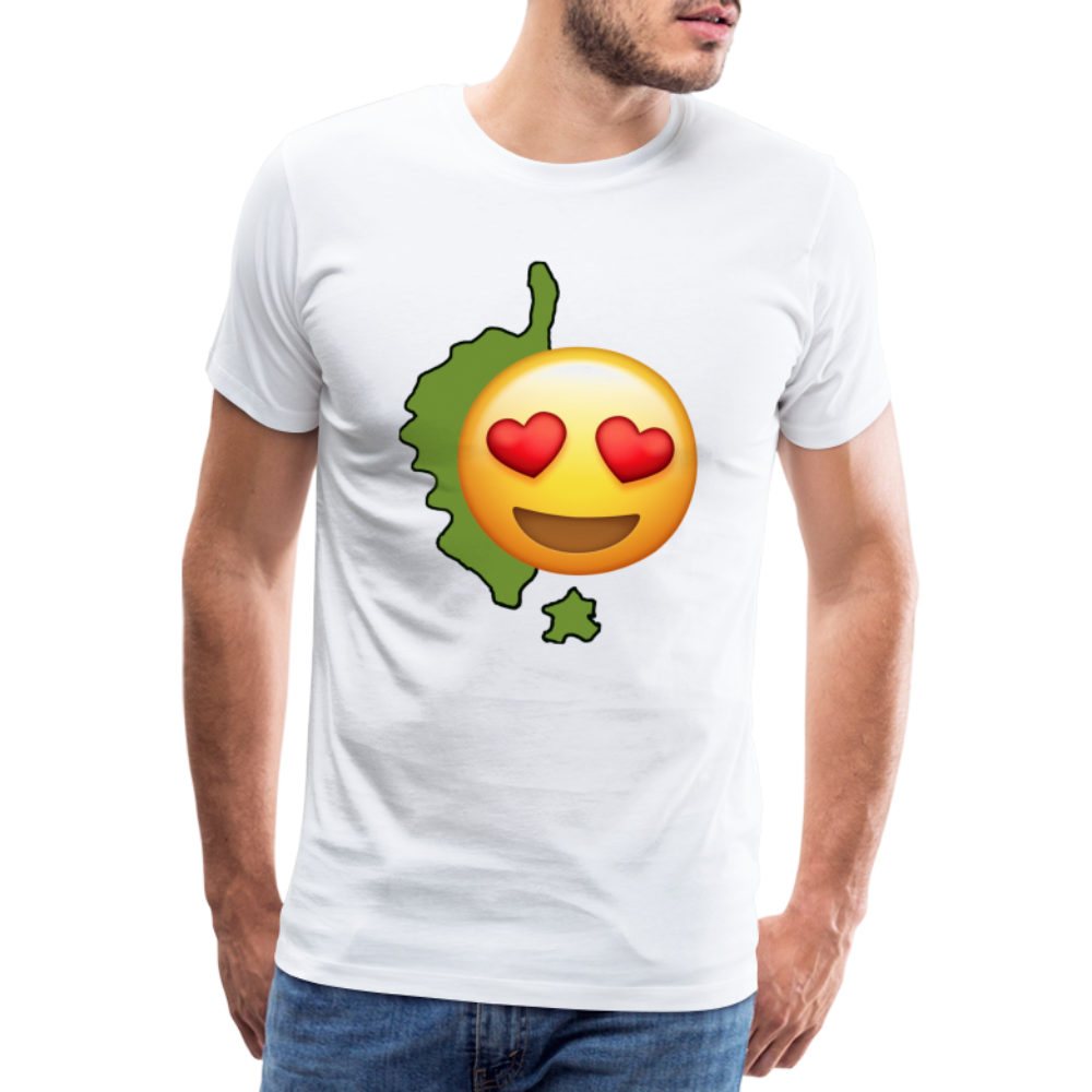 T-shirt Premium Homme Emoji Corse - Ochju Ochju blanc / S SPOD T-shirt Premium Homme T-shirt Premium Homme Emoji Corse