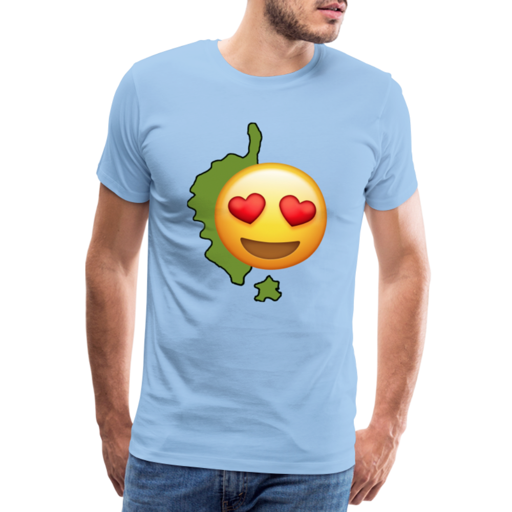 T-shirt Premium Homme Emoji Corse - Ochju Ochju ciel / S SPOD T-shirt Premium Homme T-shirt Premium Homme Emoji Corse