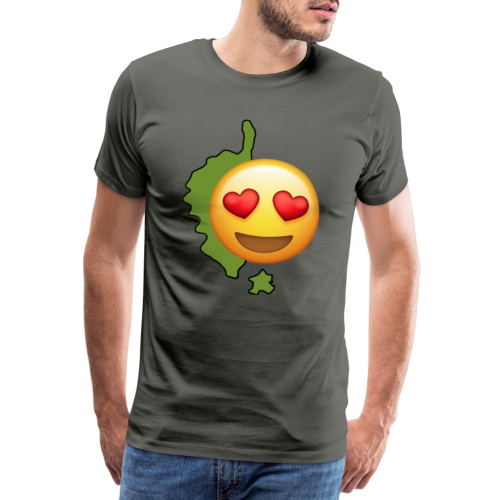 T-shirt Premium Homme Emoji Corse - Ochju Ochju asphalte / S SPOD T-shirt Premium Homme T-shirt Premium Homme Emoji Corse