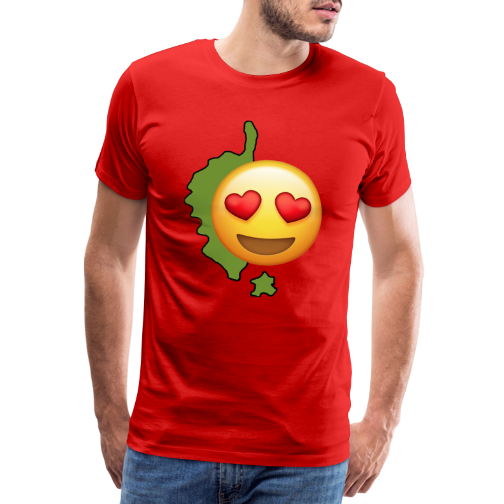 T-shirt Premium Homme Emoji Corse - Ochju Ochju rouge / S SPOD T-shirt Premium Homme T-shirt Premium Homme Emoji Corse