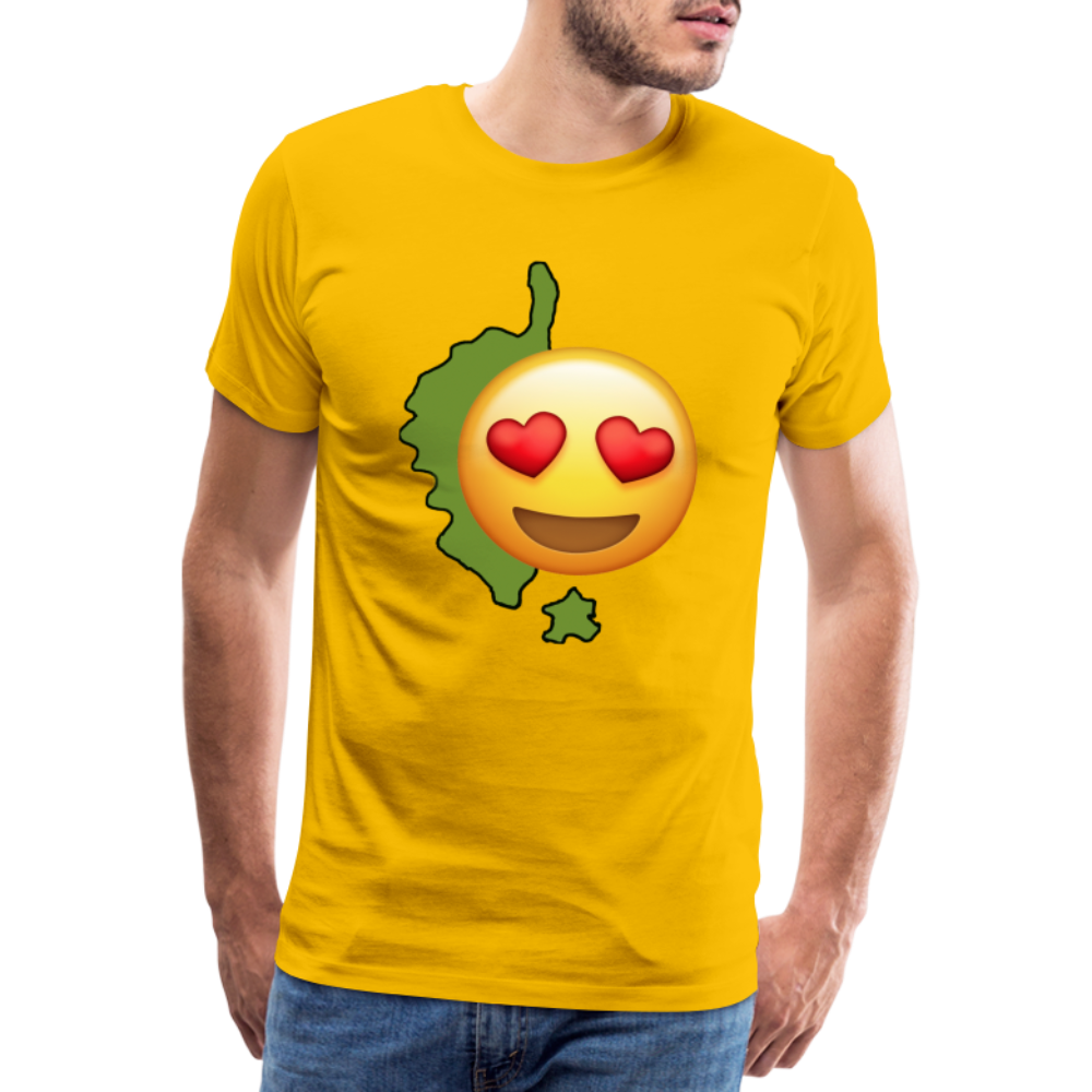 T-shirt Premium Homme Emoji Corse - Ochju Ochju jaune soleil / S SPOD T-shirt Premium Homme T-shirt Premium Homme Emoji Corse