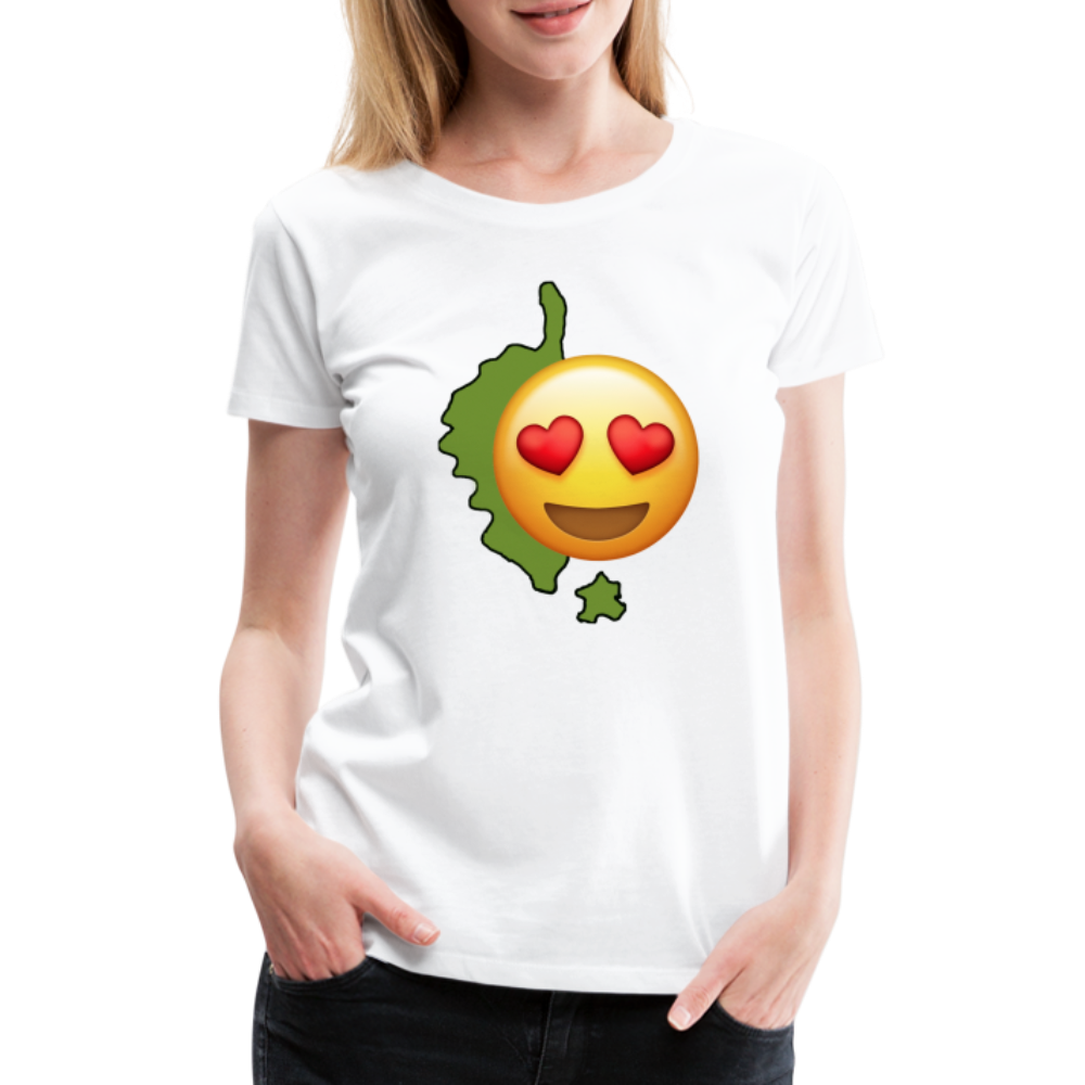 T-shirt Premium Femme Emoji Corse - Ochju Ochju blanc / S SPOD T-shirt Premium Femme T-shirt Premium Femme Emoji Corse
