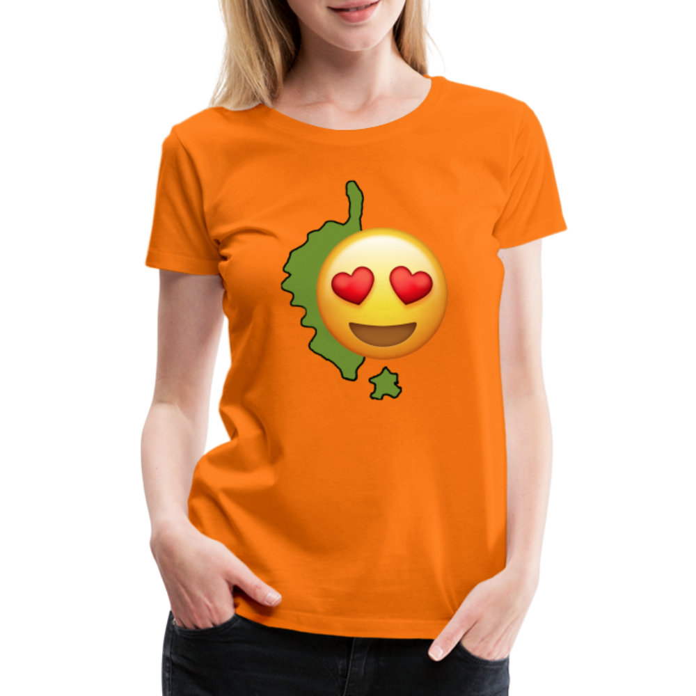 T-shirt Premium Femme Emoji Corse - Ochju Ochju orange / S SPOD T-shirt Premium Femme T-shirt Premium Femme Emoji Corse