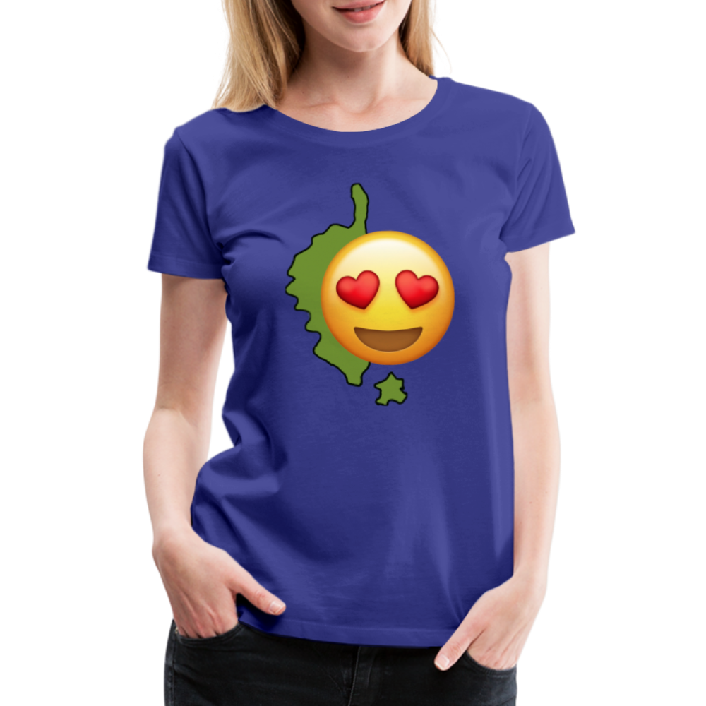 T-shirt Premium Femme Emoji Corse - Ochju Ochju bleu roi / S SPOD T-shirt Premium Femme T-shirt Premium Femme Emoji Corse
