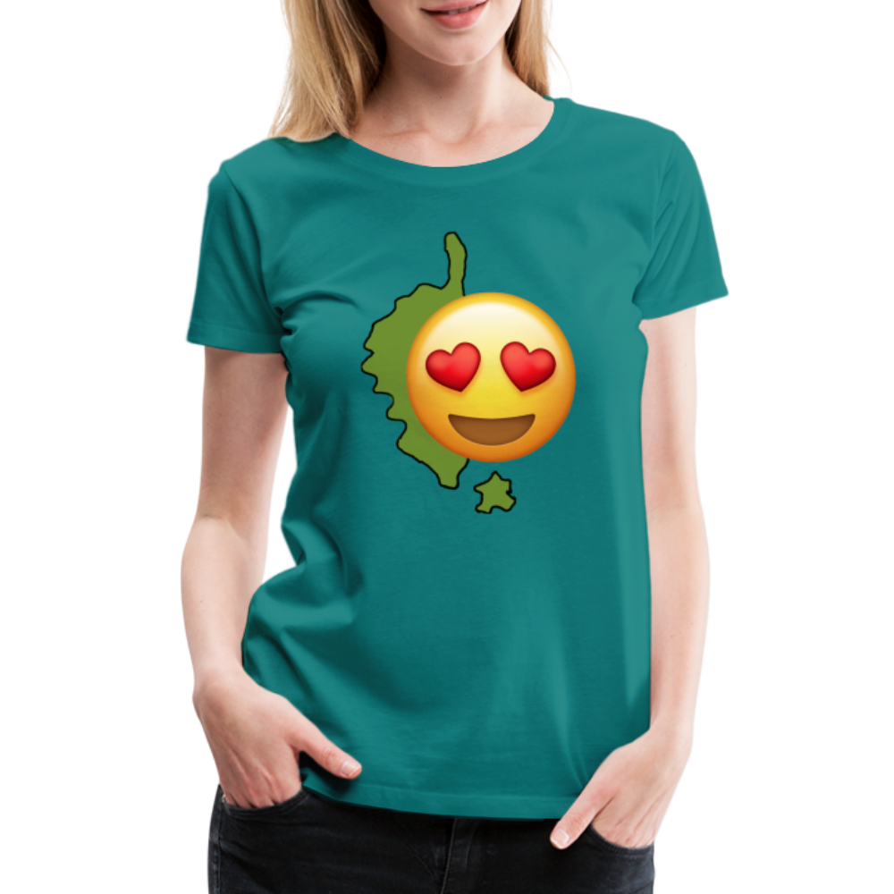 T-shirt Premium Femme Emoji Corse - Ochju Ochju bleu diva / S SPOD T-shirt Premium Femme T-shirt Premium Femme Emoji Corse