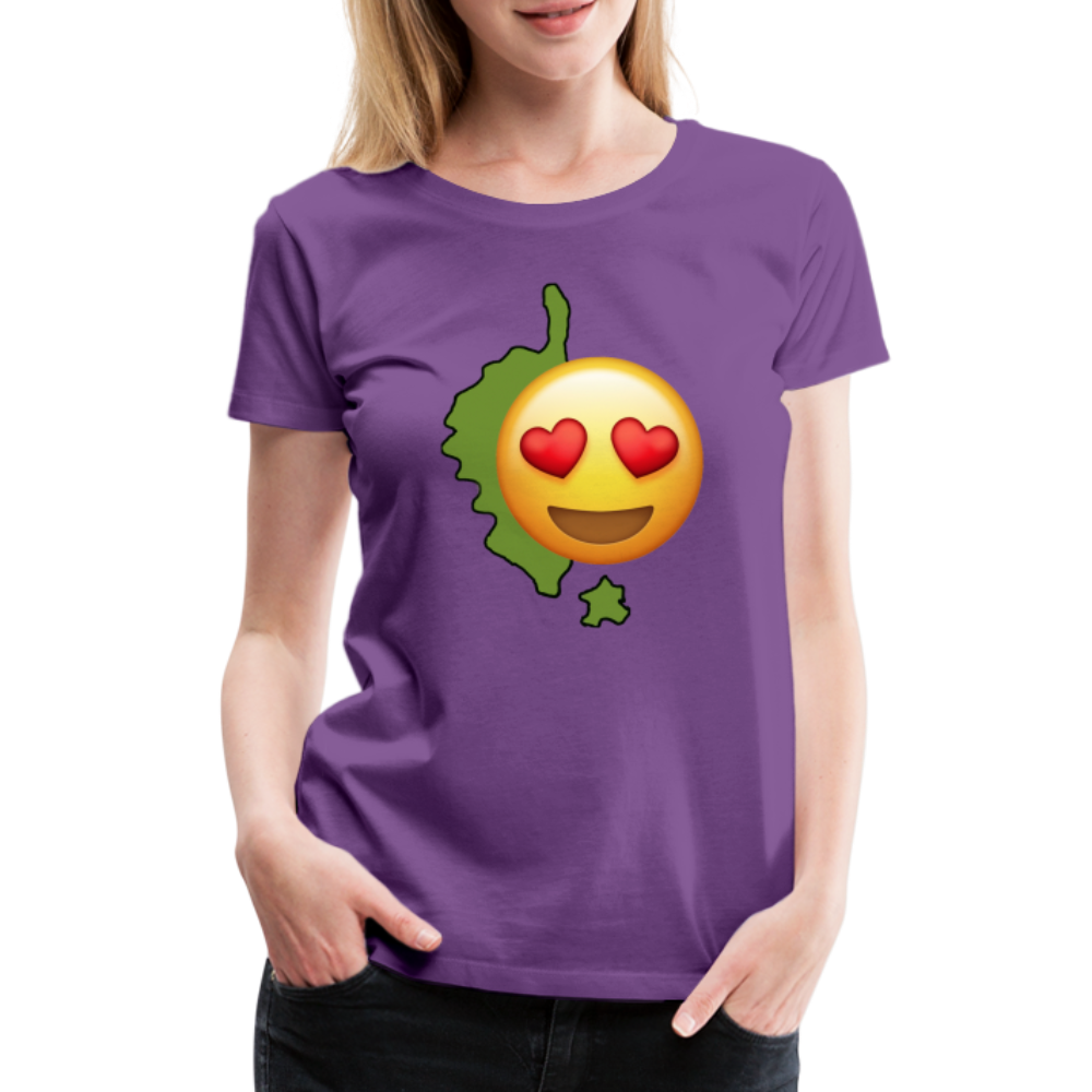 T-shirt Premium Femme Emoji Corse - Ochju Ochju violet / S SPOD T-shirt Premium Femme T-shirt Premium Femme Emoji Corse