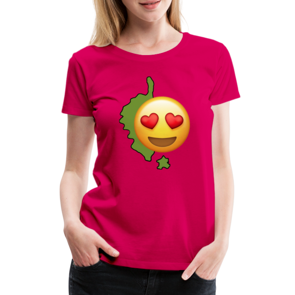 T-shirt Premium Femme Emoji Corse - Ochju Ochju rubis / S SPOD T-shirt Premium Femme T-shirt Premium Femme Emoji Corse