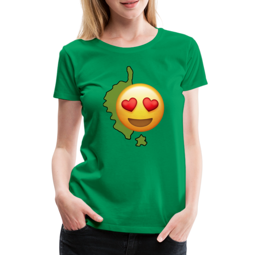 T-shirt Premium Femme Emoji Corse - Ochju Ochju vert / S SPOD T-shirt Premium Femme T-shirt Premium Femme Emoji Corse