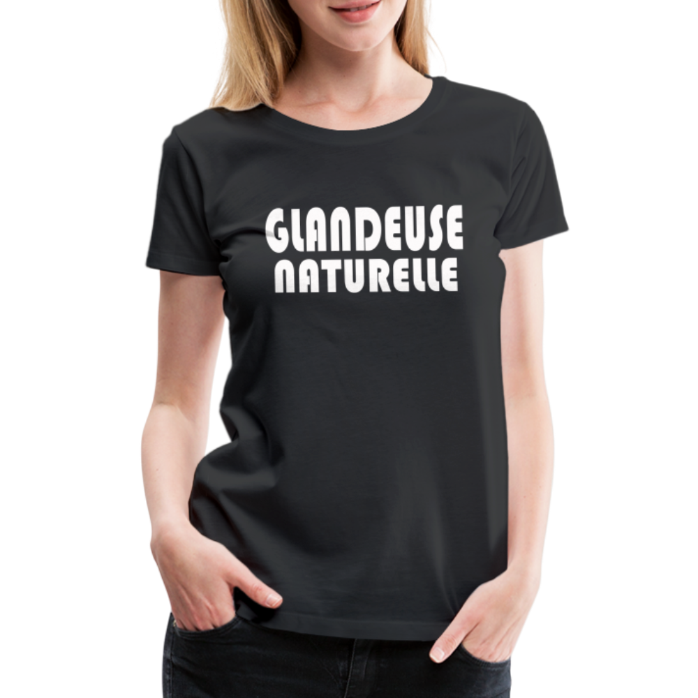 T-shirt Premium Femme Glandeuse Naturelle - Ochju Ochju noir / S SPOD T-shirt Premium Femme T-shirt Premium Femme Glandeuse Naturelle