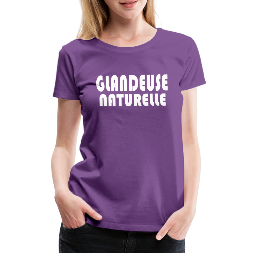 T-shirt Premium Femme Glandeuse Naturelle - Ochju Ochju violet / S SPOD T-shirt Premium Femme T-shirt Premium Femme Glandeuse Naturelle