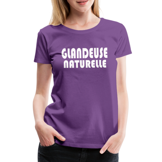 T-shirt Premium Femme Glandeuse Naturelle - Ochju Ochju violet / S SPOD T-shirt Premium Femme T-shirt Premium Femme Glandeuse Naturelle