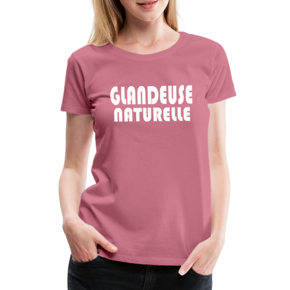 T-shirt Premium Femme Glandeuse Naturelle - Ochju Ochju mauve / S SPOD T-shirt Premium Femme T-shirt Premium Femme Glandeuse Naturelle
