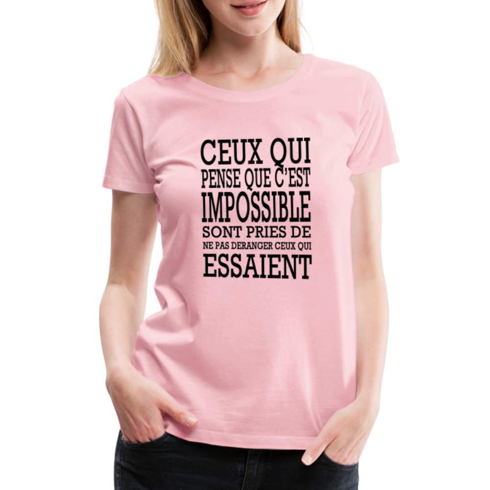 T-shirt Premium Femme Impossible - Ochju Ochju rose liberty / S SPOD T-shirt Premium Femme T-shirt Premium Femme Impossible