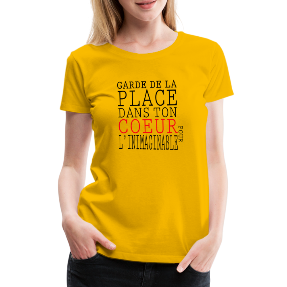 T-shirt Premium Femme L'inimaginable ! - Ochju Ochju jaune soleil / S SPOD T-shirt Premium Femme T-shirt Premium Femme L'inimaginable !