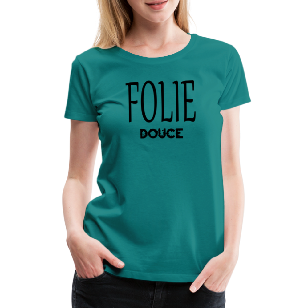 T-shirt Premium Femme Folie Douce - Ochju Ochju bleu diva / S SPOD T-shirt Premium Femme T-shirt Premium Femme Folie Douce