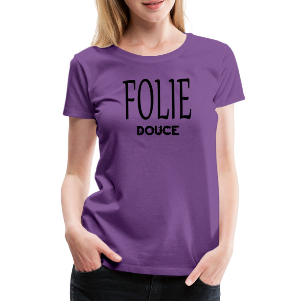 T-shirt Premium Femme Folie Douce - Ochju Ochju violet / S SPOD T-shirt Premium Femme T-shirt Premium Femme Folie Douce