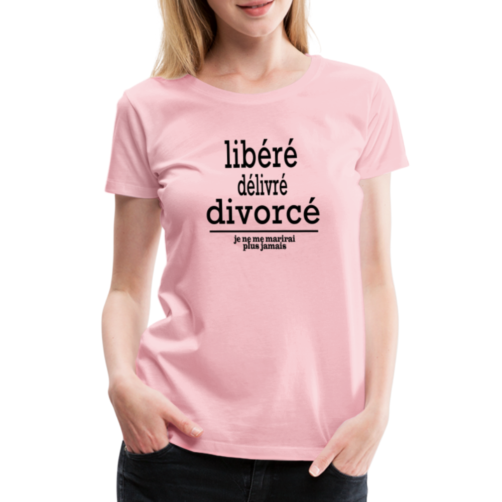 T-shirt Premium Femme Divorcé - Ochju Ochju rose liberty / S SPOD T-shirt Premium Femme T-shirt Premium Femme Divorcé