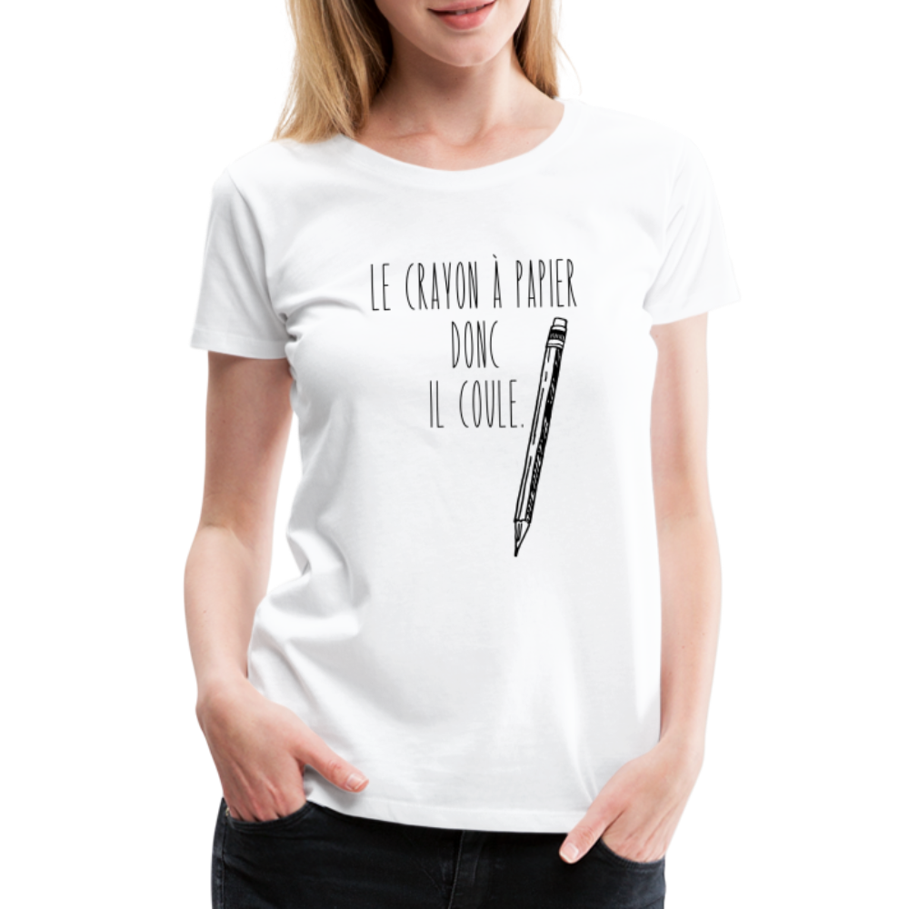 T-shirt Premium Femme Le Crayon à Papier ! - Ochju Ochju blanc / S SPOD T-shirt Premium Femme T-shirt Premium Femme Le Crayon à Papier !
