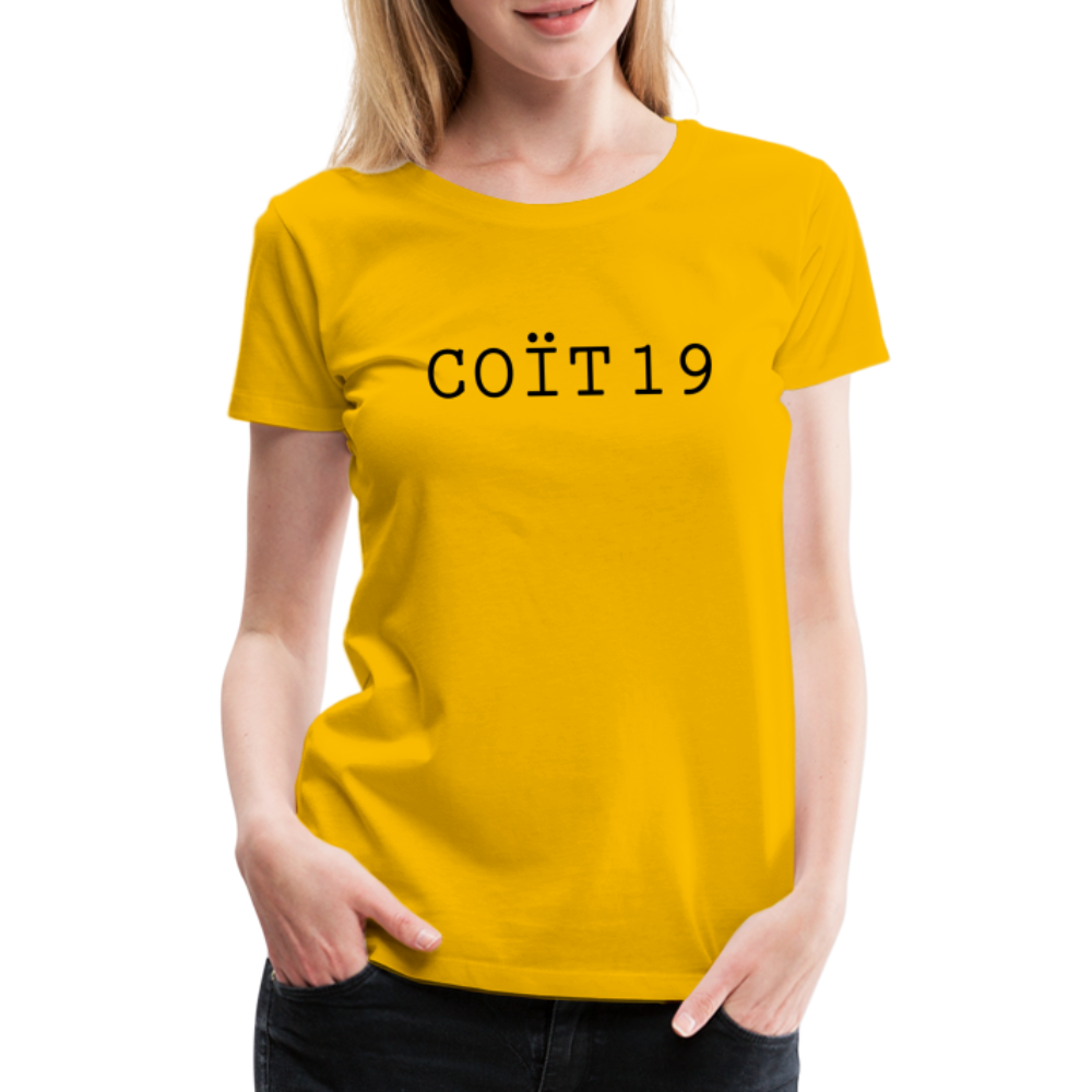 T-shirt Premium Femme Coït 19 - Ochju Ochju jaune soleil / S SPOD T-shirt Premium Femme T-shirt Premium Femme Coït 19