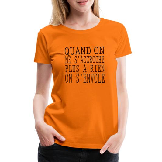T-shirt Premium Femme On S'envole ! - Ochju Ochju orange / S SPOD T-shirt Premium Femme T-shirt Premium Femme On S'envole !