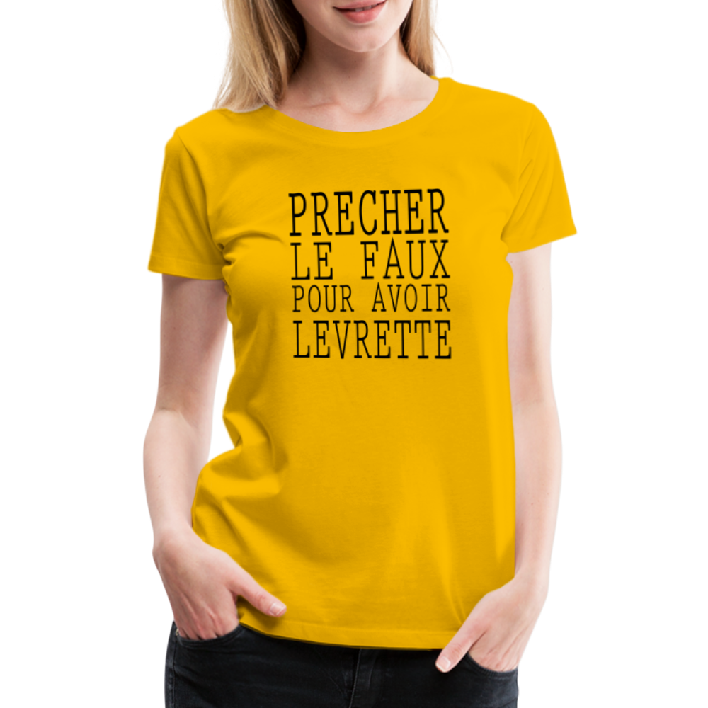 T-shirt Premium Femme Levrette § - Ochju Ochju jaune soleil / S SPOD T-shirt Premium Femme T-shirt Premium Femme Levrette §