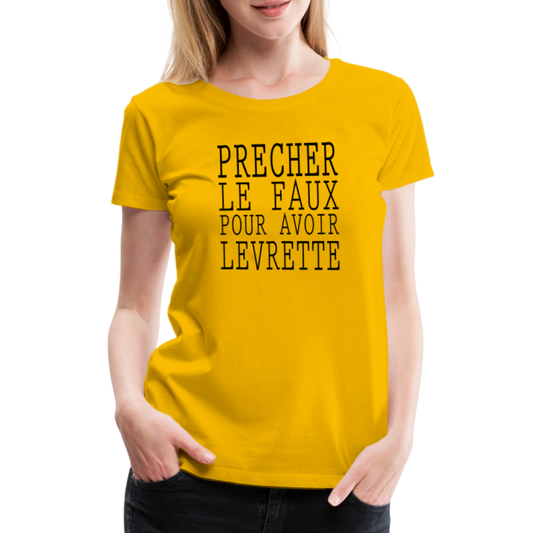 T-shirt Premium Femme Levrette § - Ochju Ochju jaune soleil / S SPOD T-shirt Premium Femme T-shirt Premium Femme Levrette §