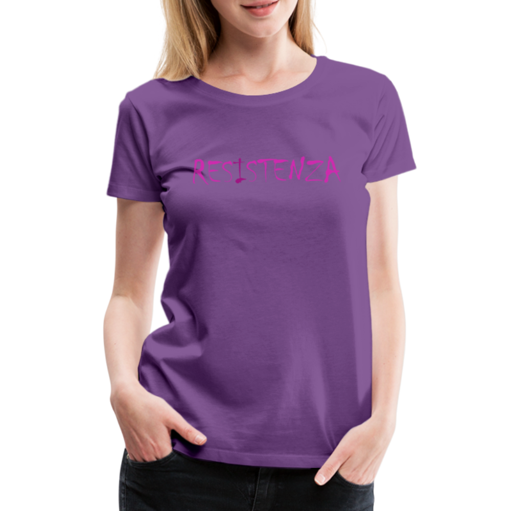 T-shirt Premium Femme Resistenza - Ochju Ochju violet / S SPOD T-shirt Premium Femme T-shirt Premium Femme Resistenza