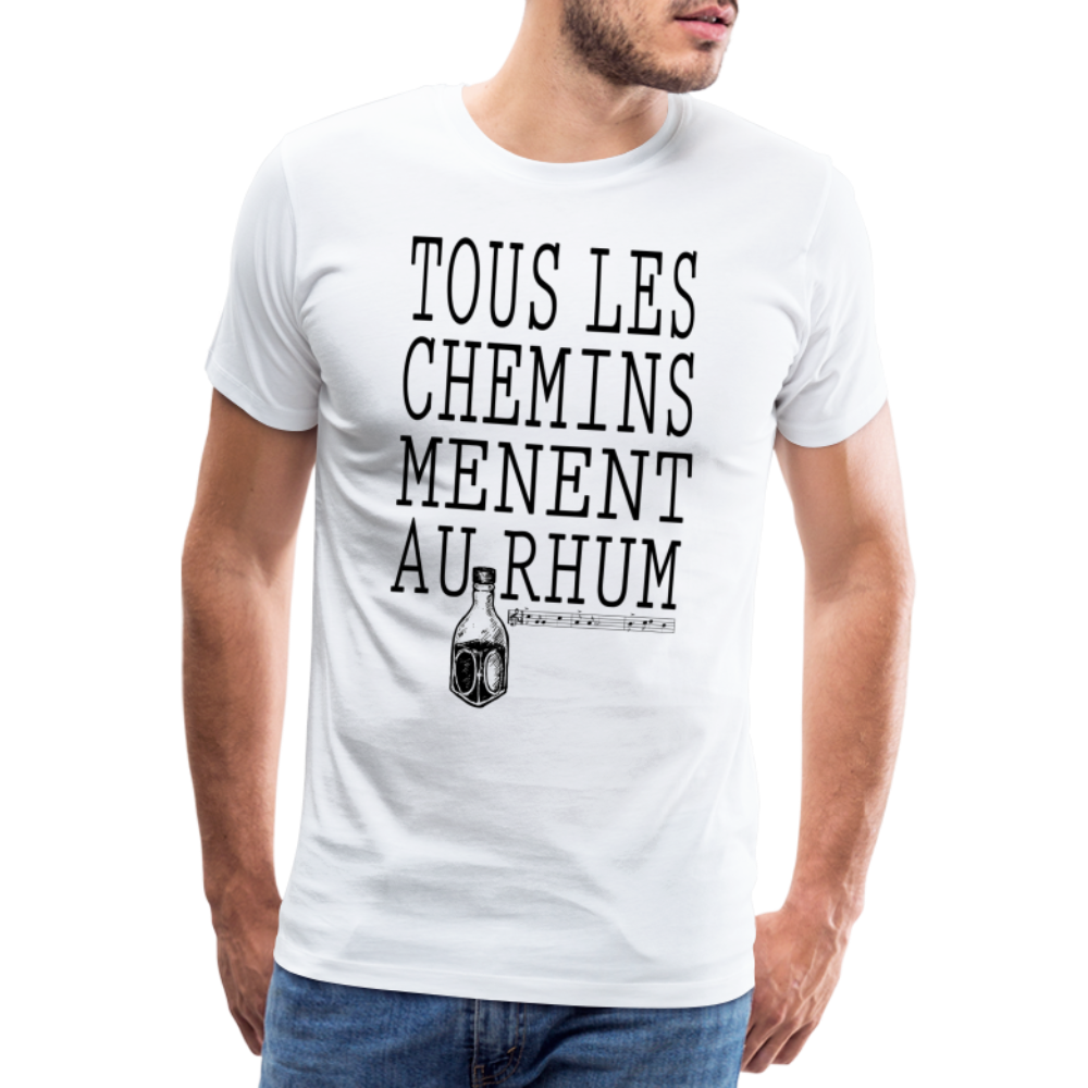 T-shirt Premium Homme Au Rhum ! - Ochju Ochju blanc / S SPOD T-shirt Premium Homme T-shirt Premium Homme Au Rhum !