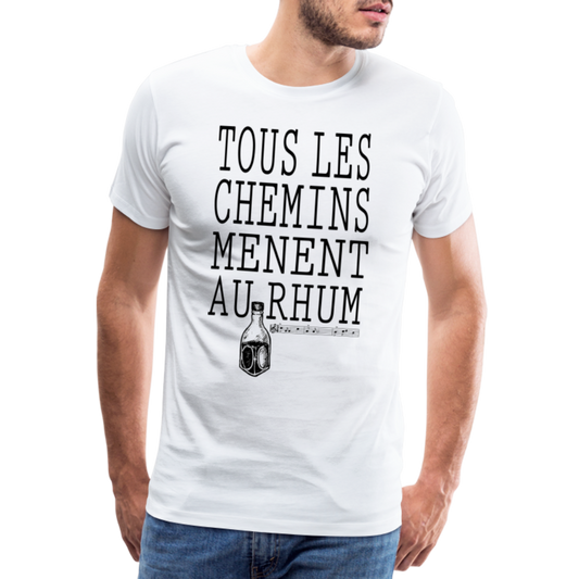 T-shirt Premium Homme Au Rhum ! - Ochju Ochju blanc / S SPOD T-shirt Premium Homme T-shirt Premium Homme Au Rhum !