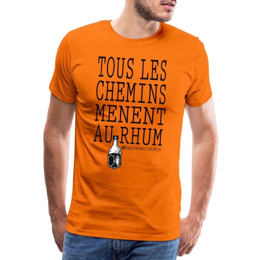 T-shirt Premium Homme Au Rhum ! - Ochju Ochju orange / S SPOD T-shirt Premium Homme T-shirt Premium Homme Au Rhum !